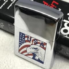☆ ZIPPO ライター☆ 星条旗 イーグル USA ケース付き 着火確認 - メルカリ