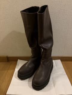 ジーナシス ロングブーツ 約24.5cm ダークブラウン 厚底 JEANASISのサムネイル