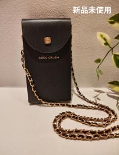 COCO CRUSH スマホショルダーバッグ スマホホルダー ブラック - メルカリ