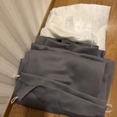 Hansleep グレー ドレープカーテン　グレー100*200