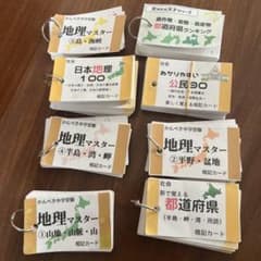 地理マスター・暗記カードセット　中学受験のサムネイル