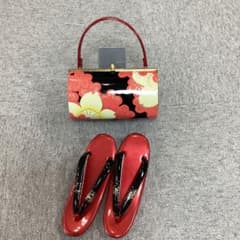 草履バッグセット 桜柄 和装小物のサムネイル
