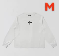 SMFK ロゴプリント 長袖Tシャツ ホワイト Mサイズ