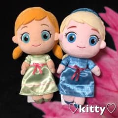 【新品】アナと雪の女王２ スペシャルぬいぐるみ  キッズver.  アナ&エルサのサムネイル