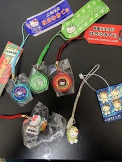 難あり 訳あり ハローキティ 根付 ジャンク品 5点セットのサムネイル