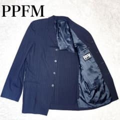 PPFM Y2K ストライプ テーラードジャケット 4B ロング丈 L
