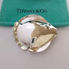 TIFFANY ティファニー フィッシュ ブローチ シルバー ラージサイズ