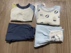 西松屋　ユニクロ　ベビーパジャマ　3点セット　80サイズのサムネイル