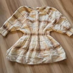 美品】LIILU チェック柄ワンピース - メルカリ