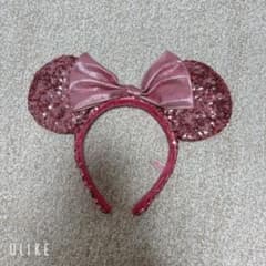 ディズニー　ミニー　カチューシャ　ピンク　スパンコールのサムネイル