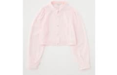 MOUSSY シアー クロップドシャツ ピンクのサムネイル
