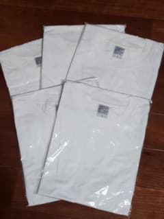 新品 無地 Tシャツ ホワイト Lサイズ 5枚セットのサムネイル