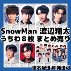 新品】SnowMan渡辺翔太 歴代ライブツアーうちわ8枚まとめ売り - メルカリ