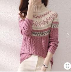 可愛い！ハーフネックニットのサムネイル