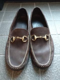 神戸優勝セール☆　グッチ　GUCCI　ブラウンレザーシューズ　サイズ:42.5のサムネイル
