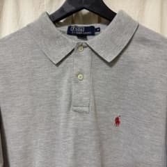 US製Polo Ralph Lauren グレー ポロシャツ Mのサムネイル