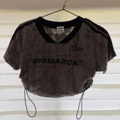 BISMARCK クロップドTシャツ グレーのサムネイル