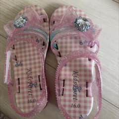 Kids Foret キッズ サンダル ピンク 16.0cmのサムネイル