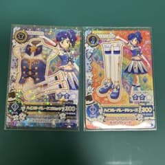 美品】アイカツ！ハイブルーパレード コルセット シューズ アニメ柄