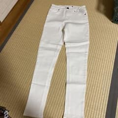 スキニーパンツ ホワイト レディース 新品 サイズLのサムネイル