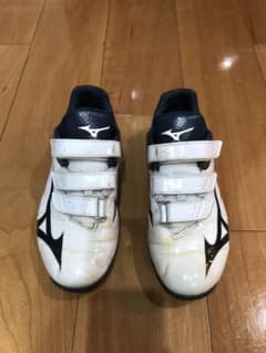 Mizuno 野球 トレーニングシューズ　白/紺　ベルクロ　25.5のサムネイル
