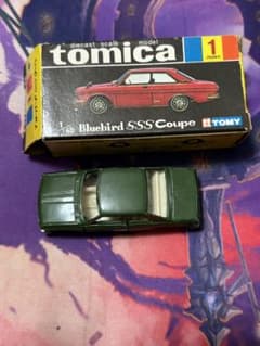 トミカ 日本製 ニッサン ブルーバード SSSクーペ 1Aホイール 緑 - メルカリ