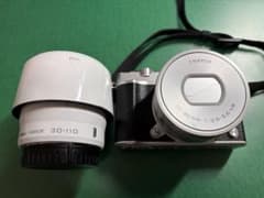 Nikon1 J5 ダブルズームレンズキット シルバー - メルカリ