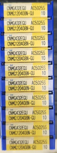 住友 CNMG120408N-GU 旋盤チップ AC5025S 10ケース - メルカリ