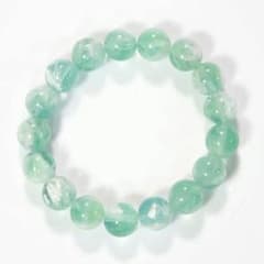 【美麗】グリーンフェザーフローライト ブレスレット 天然石のサムネイル