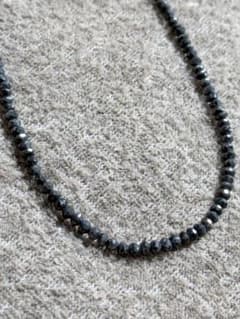 ブラックダイヤモンド ネックレス のみ 20ct 40〜45㎝アジャスター有り 