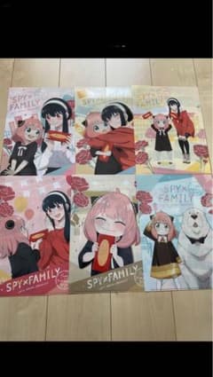 スパイファミリー　SPY×FAMILYとローソンコラボのクリアファイル全６枚のサムネイル