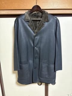 極美品/最高峰の芸術 チェスターバリー レザーコート ラムレザー ムートン XL 極美品/最高峰の芸術 チェスターバリー レザーコート ラムレザー