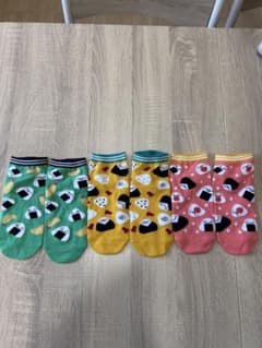 おにぎりソックス足3セットのサムネイル