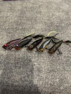 【極美品5個セット・2002年刻印有】メガバス POPX マットブラック・限定系 極美品5個セット・2002年刻印有】メガバス POPX マットブラック・限定
