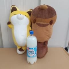 큰 너구리와 여우 봉제인형