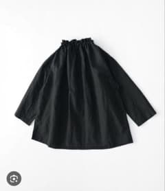 ネストローブ コットンリネンドロストリボンスモック黒 - メルカリ