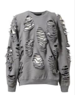 JUN NAKAYAMA DISTRESSED CREWNECK - メルカリ