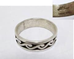 ホピ族 ウィバーセリナ インディアンジュエリー スターリング 約24～25