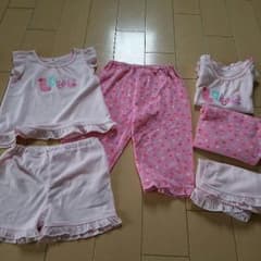 90㎝ 夏パジャマ 双子 ６点セットのサムネイル