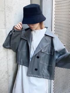 【MURUA】フェイクレザーショートジャケットのサムネイル