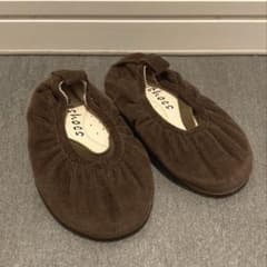 【未使用】韓国子供服　myshoes mymy コーデュロイ　バレエシューズのサムネイル