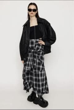 DAMAGE FLANNEL 2WAY スカート Sサイズのサムネイル