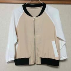 シフォン 七分袖 ブルゾンのサムネイル