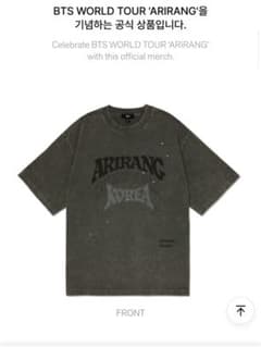 韓国・公式BTS WORLD TOUR 'ARIRANG' ツアーTシャツ(L) - メルカリ