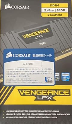 CORSAIR DDR4 メモリ 8GB×2 (2133MHz)のサムネイル