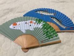 作家名入り　扇子のサムネイル