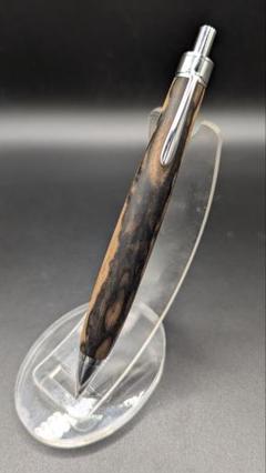 151ペン工房翌檜 黒柿 半孔雀杢 木軸シャーペン 木軸ボールペン
