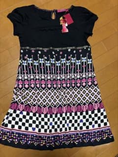 DOLLYGIRL BY ANNA SUI 黒半袖チュニックワンピースです✨ - メルカリ
