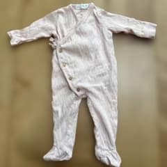 ZARAベビー ロンパース カバーオール 足つき ピンク系　3-6ヶ月68cmのサムネイル