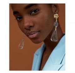 ZARA＊クリアストーンピアスのサムネイル